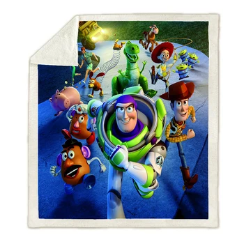 Disney Igrača Zgodba Sherif Woody Buzz Lightyear Baby Plišastih Odejo, Vrgel Kavč Postelja Kritje Dvojna Posteljnina za Fante, Otroci Darila