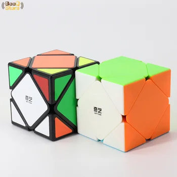 Qiyi Qicheng Skew Magic Cube Hitrost 3x3x3 Qiyiskewb Kocka Uganka Magico Cubo Black Stickerless Izobraževalne Možganov Teaser Igrača