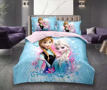 Princesa sneguljčica posteljnina disney 3D spalnica dekor dekleta pillowcases otroci risanka domačega tekstilnega posteljno perilo, dvojček velikost vroče prodaje