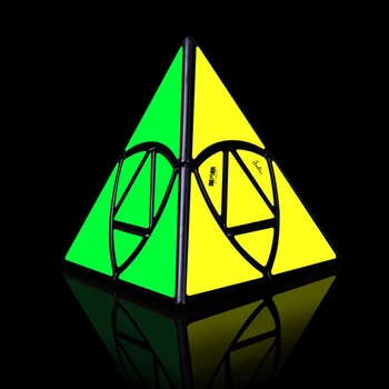 Qiyi Piramida Riž Cmok Magic Cube Skew Puzzle Igra Kocke Izobraževalne Igrače za Otroke, Otroci Darilo