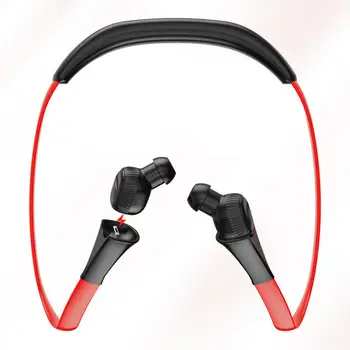 Gaming Slušalke Bluetooth 5.0 Vratu Visi V Uho Brezžične Slušalke Športne Slušalke z Mikrofonom Polnjenje Primeru