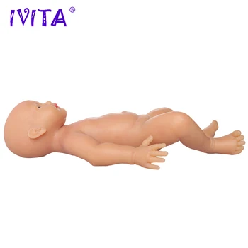 Original IVITA WG1518 50 cm 4960g Celotno Telo, Mehki Silikonski Prerojeni Realne Modre Oči Lutke Otroka Veren Otroci Igrače za Dekleta