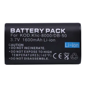 DuraPro KLIC-8000 KLIC 8000 Li-ionska Baterija 3,7 V 1600mAh za KODAK Z612 Z712 Z812 JE Z1085 Digitalni Fotoaparati
