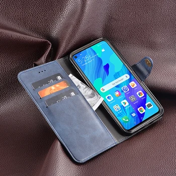 Usnjena torbica Za Huawei Nova 5T Denarnice primeru ovitek z Magnetno shockproof primeru telefon na Huawei Nova 5T kritje funda