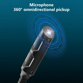 3,5 mm/USB RGB Svetlobe 360° Nastavljiv Namizni Kondenzatorski Mikrofon Mikrofon za Snemanje Prenosni RAČUNALNIK Pro Igralne Živo Namizje Mikrofoni