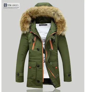 Brezplačna dostava 2019 moda za moške navzdol jakno, da toplo v zimskih dolgo, moški plašč, jakna