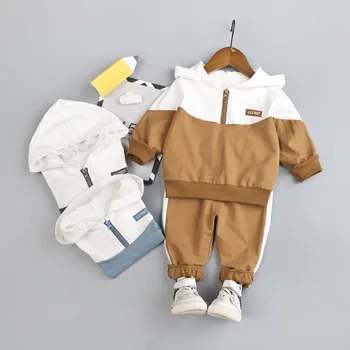 2020 Jeseni, Pozimi Malčke Dekliška Oblačila za Šport Hooded 2pcs Obleke Otroci Oblačila Določa Božični Kostum Za Fante, Otroci, Oblačila