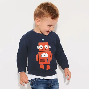 Malo maven 2019 jeseni baby fantje blagovne znamke oblačil otrok bombažne Trenirke fant robot tiskanja runo otroci obleko C0169