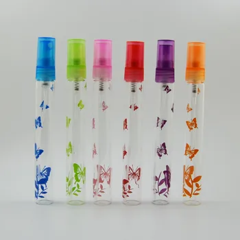 Vroče prodajo 10 ML Mini Prenosni Vžigalnike Parfum Razpršilo Spray Steklenice Prazne Steklenice 6 barv MIXESD, da izberejo