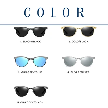 2020 Novih Moških Očala Retro Polarizirana sončna Očala Letnik Zlitine Moda Vožnje UV400 Zrcali Sončna Očala UV400