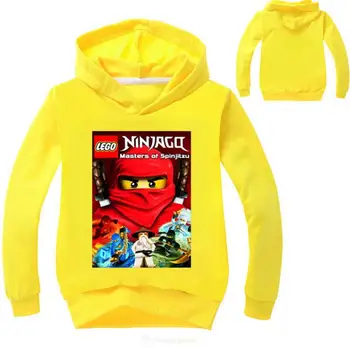 2-12Years Otroci Fantje Majica Ninja Ninjagoed Hoodies Legoes Oblačila Risanka, Oblačila za Otroke, Dolg Rokav Plašč Priložnostne Vrh