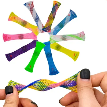 10 Kosov Fidget Igrače, Multi-color Trajen Stres-Lajšanje Igrače Tlaka Anti-stres Marmorja Igrača Za Otroke, Odrasle