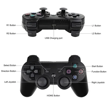 Podpora Bluetooth Brezžični Krmilnik Za SONY PS3 Gamepad Za PS3 Konzole Palčko Za Sony Playstation 3 PC Za Dualshock