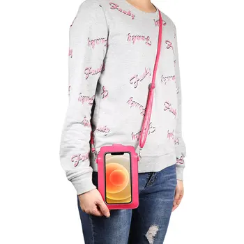 Ženske PU Usnje Ohišje za iPhone, Samsung Xiaomi Huawei Telefon Nokia Vrečko Zaslon na Dotik Majhne Rami Crossbody Torbica, Denarnica Vrečko