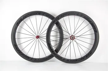 Najboljši prodaje 3K mat konča SUPERTEAM 50 mm Rdeča R36 hub 700 C Cestna kolesa ogljikovih kolo kolo ogljikovih dvojic