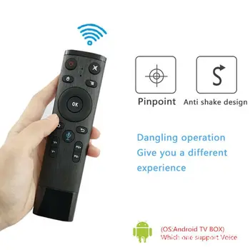 V5 Glasovni Nadzor Žiro Zraka Miško Z Mikrofonom 3 Osni Žiroskop Daljinski upravljalnik Za Smart TV Android Box