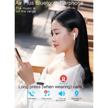 SHAOLIN Brezžične Slušalke Mini Bluetooth Čepkov S Polnjenjem Polje Športne Slušalke z mikrofonom Za iPhone Stroki Android Audifonos