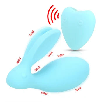 OLO Dvojni Šok Nošenje Skok Jajce Daljinski upravljalnik Vibrator za Klitoris Stimulator Spolnih Igrač Za Nekaj Brezžični G Spot Rabbit Vibrator