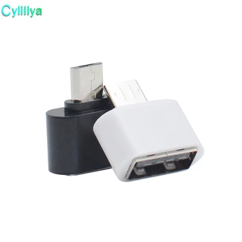 Mini Micro USB OTG USB 2.0 Mini Adapter Združljiv za Samsung Android Tablični Računalniki Bela 100 kozarcev/veliko