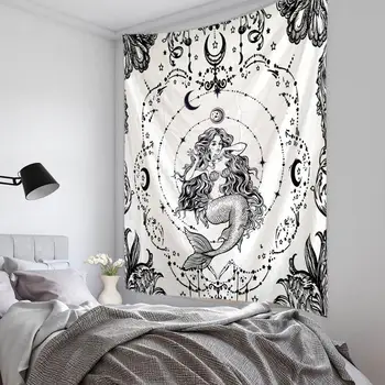 Tarot astrologija vedeževanje poliester tiskanje tapiserija, posteljne dekoracijo krpo ozadju dekoracijo krpo dekoracijo sten trak