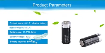Kpay 10pcs/Veliko LR1 Alkalne Baterije VELIKOSTI N E90 MN9100 910A 1,5 V enkratno Uporabo Suhe Baterije Za Sperker Bluetooth Igralcev