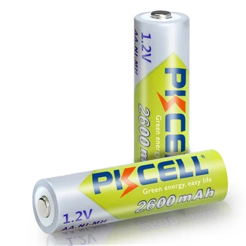 16PCS PKCELL AA 2600Mah 1,2 V Ni-Mh Polnilne Baterije AA NIMH Baterias + 4Pcs Baterije Držite Primeru Škatle ForDigital Fotoaparat