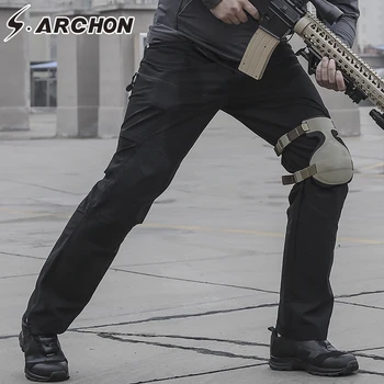 S. ARCHON Taktično Vojske Vojaške Hlače Človek NAS SWAT Vojak Posebne Sile za Boj proti Hlače Moški Nepremočljiva Multi Žepi Tovora Hlače