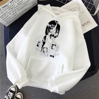 Oblačila Trenirko Hooded Ženske Japonske Anime Manga Swearshirts Jeseni, Pozimi Priložnostne Long Sleeve Vintage Lady Ulične