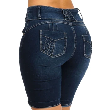 2020 Plus Velikost Moda za Ženske Traper Hlače Hlače Poleti Suh Slim Fit kratke jeans hlače za ženske