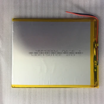 Litij-polimer baterija 3.3x105x130mm 3,7 v 7000mah tablični računalnik baterijo 2 žice