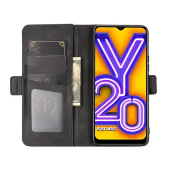 Ohišje Za VIVO Y20 Usnjene Denarnice Pokrovček Letnik Magnet Primeru Telefon Za VIVO Y20 Coque