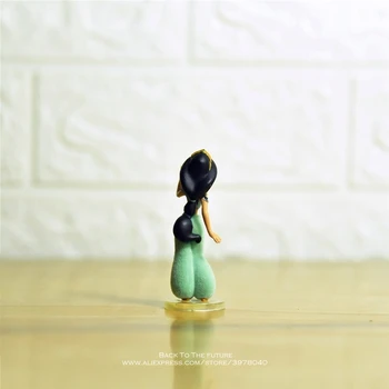 Disney Aladdin Princesa Jasmina Risanka 6 cm lutka Dejanje Slika Anime Mini Zbirka Figur otrok Igrača model za darilo otrok