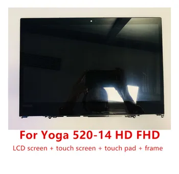 14.0 Za Lenovo Yoga 520-14 80X8 80ym 520-14IKB LCD Zaslon na Dotik, Računalnike Gori Z Okvirjem 5D10N45603 5D10N4560