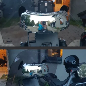 Vetrobransko Steklo Ogledala 180 Stopinj Polno Rearview Motocikel Ogledalo Univerzalni Zunanji Deli Osebni Avto Dodatki