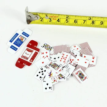 1/6 Poker igralnih kart Modeli Rdeča in Modra za 12
