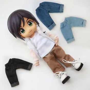 Ob11 otroška oblačila molly body9 vozel prašičev SVOJIH gline, ročno pletene hlače in jeans hlače lutka dodatki