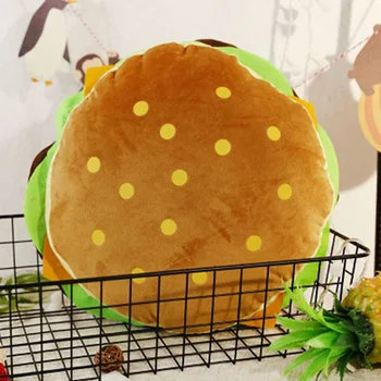 Nove ustvarjalne burger plišastih igrač mehko oblazinjeni plišastih blazine blazino srčkan hamburger blazino fant dekle darilo za rojstni dan 30/40/50 cm